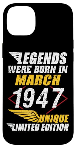 Consigue Cumpleaños ahora Carcasa para iPhone 14 Plus Cumpleaños Marzo 1947 Edición Limitada Regalo March 1947 Ofertas 2025 | regaloscumple.com