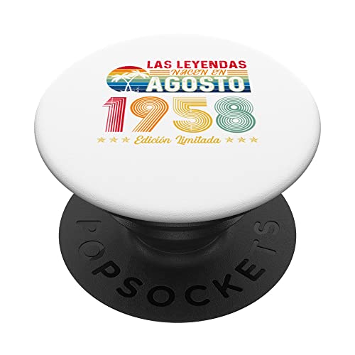 Consigue ahora Navidad Las Leyendas nacen en Agosto 1958 64 cumpleaños PopSockets PopGrip Intercambiable Ofertas 2025 | regaloscumple.com