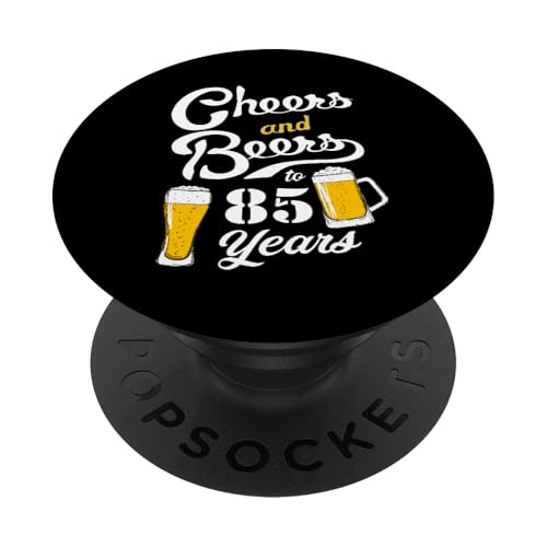 Consigue ahora Cheers and Beers to 85 Years Divertido 85 Cumpleaños PopSockets Navidad PopGrip Intercambiable Rebajas 2025 | regaloscumple.com