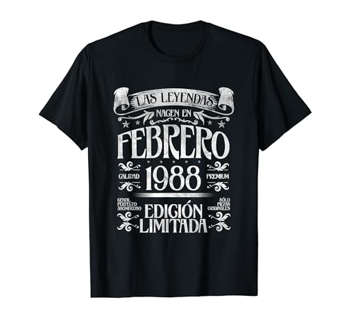 Comprar Las Regalos Leyendas nacen en Febrero 1988 - 36 Años Cumpleaños Camiseta Top Precio 2024 | regaloscumple.com