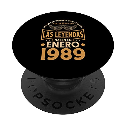 Consigue ahora Cumpleaños BlackFriday Hombre Regalos Las Leyendas Enero 1989 PopSockets PopGrip Intercambiable Top Precio 2024 | regaloscumple.com