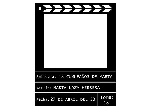 Ofertas de última hora Cine Cumpleaños 80x100cm | Photocall Cine Cumpleaños | Regalos Personalizados Cumpleaños|