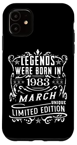 Consigue ahora Cumpleaños Carcasa para iPhone 11 Cumpleaños Marzo 1983 Edición Limitada Regalo March 1983 Ofertas 2024 | regaloscumple.com
