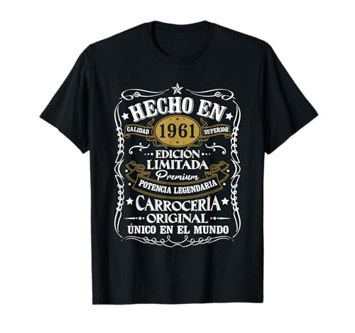 Consigue ahora 63 Cumpleaños 63 Años Hombre Hecho en BlackFriday 1961 Vintage Regalo Camiseta Top Precio 2024 | regaloscumple.com