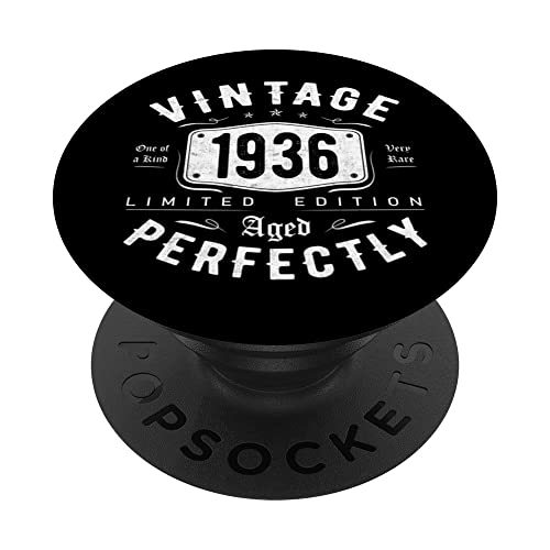 Consigue ahora Regalo 86 años Cumpleaños Catálogo Hombre Mujer - Vintage 1936 PopSockets PopGrip Intercambiable Rebajas 2025 | regaloscumple.com