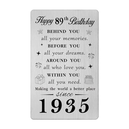 Oferta Gezxin cumpleaños hombres mujeres, cumpleaños 89 él, mujer, ideas cumpleaños recuerdo y