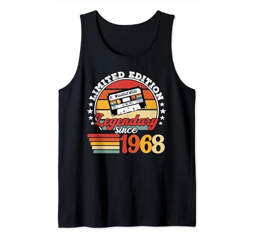 Comprar Fiesta Regalos cumpleaños nacido en 1968. Año cumpleaños 1968 Camiseta sin Mangas Top Precio 2024 | regaloscumple.com