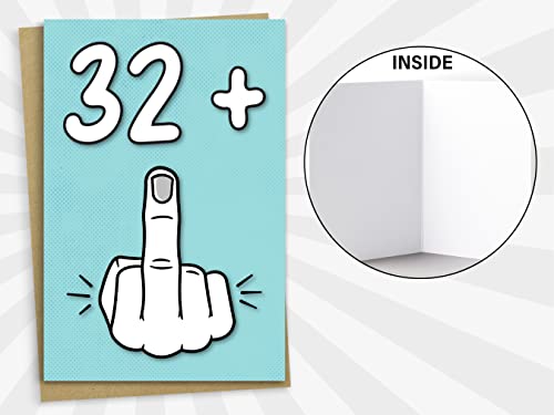 Comprar ahora Mug Monster Tarjeta de cumpleaños 33 32 + 1 divertida