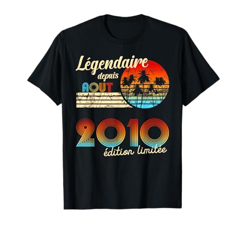 Comprar Cumpleaños Nacidos Regalos En Legendario Desde Regalo Agosto 2010 Camiseta Rebajas 2023 | regaloscumple.com