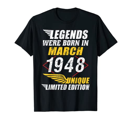 Oferta Cumpleaños 1948 Limitada March Camiseta