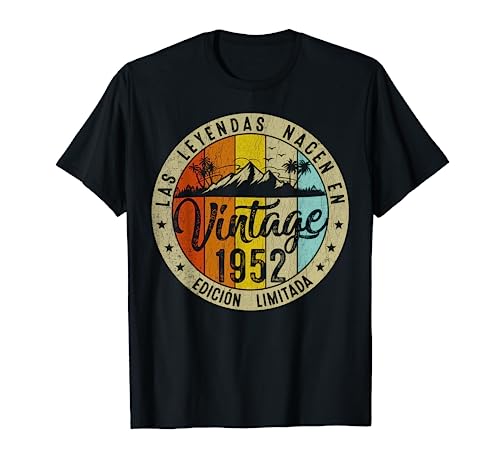 Oferta 72 cumpleaños mujer 1952 Camiseta