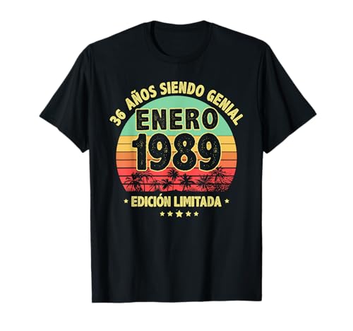 Comprar Enero 1989 36 Años Ideas para regalar Hombre Cumpleaños Regalo Enero 1989 Camiseta Top Precio 2024 | regaloscumple.com