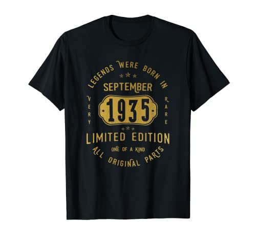 Consigue ahora Legends Were Promoción Born In September 1935 Cumpleaños Camiseta Top Precio 2025 | regaloscumple.com