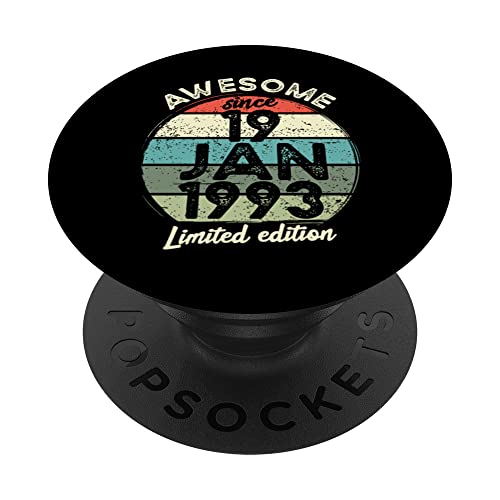 Consigue ahora Camiseta cumpleaños 30 años Navidad 19 enero 1993 30 cumpleaños PopSockets PopGrip Intercambiable Top Precio 2024 | regaloscumple.com