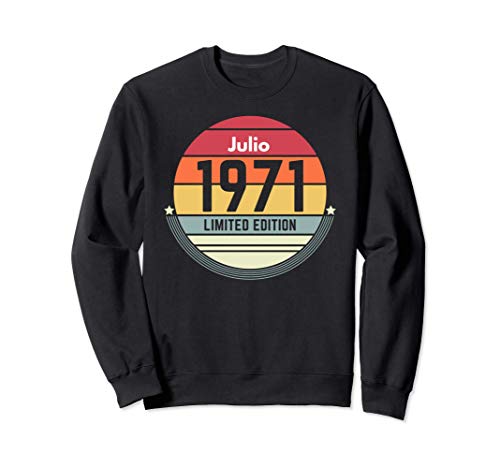 Consigue ahora 50 Años Cumpleaños Regalo Nacido En Navidad Julio 1971 Mujer Sudadera Ofertas 2025 | regaloscumple.com
