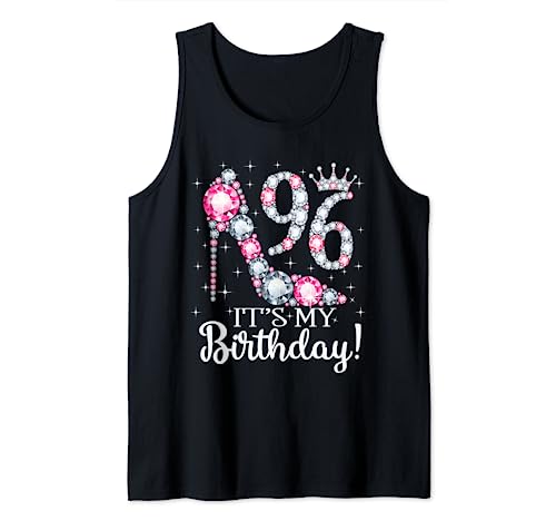 Consigue ahora 96 It's My Birthday 1926 - Camiseta Ideas para regalar cumpleaños 96 para mujer Camiseta sin Mangas Ofertas 2023 | regaloscumple.com