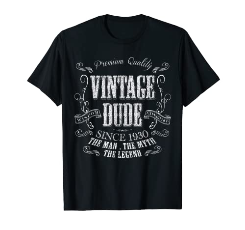 Comprar Idea regalo Regalos cumpleaños 92 Vintage 1930 Envejecido 92 años Camiseta Top Precio 2025 | regaloscumple.com