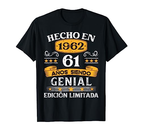 Oferta 61 Años Regalo Hecho 1962 En Camiseta