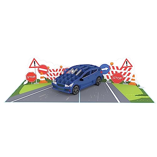 Oferta Flash MOKIO® Tarjeta Pop-Up – Permiso   Conducir Coche – Cheque regalo 3D para clases   conducir o autoescuela  Vale regalo para 18 cumpleaños