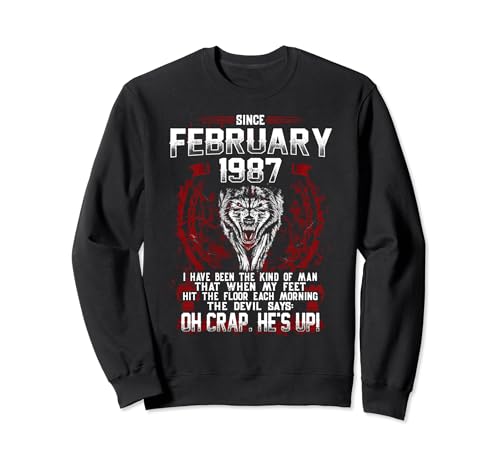 Comprar Ideas para regalar Camiseta febrero 1987 regalo cumpleaños 34 nacieron febrero 1987 Sudadera Ofertas 2024 | regaloscumple.com