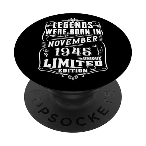 Comprar Cumpleaños Noviembre 1945 Edición Limitada Regalo Vintage PopSockets PopGrip Adhesivo Promoción Top Precio 2025 | regaloscumple.com