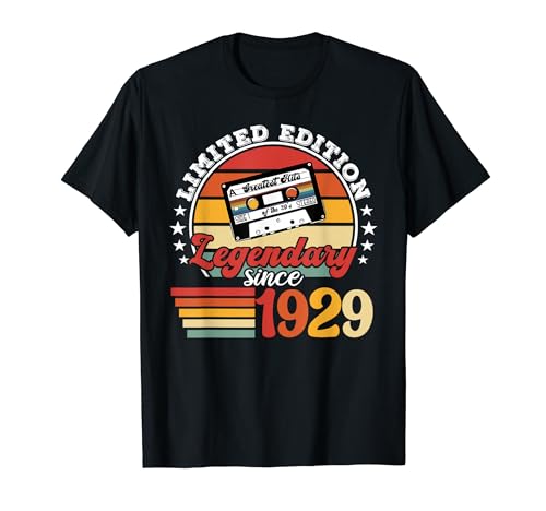 Consigue ahora Fiesta cumpleaños nacido en 1929. Año Cumpleaños cumpleaños 1929 Camiseta Rebajas 2024 | regaloscumple.com