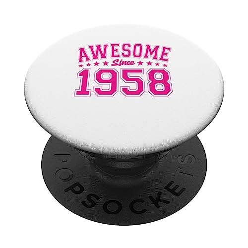 Comprar Impresionante Ideas para regalar desde 1958 Cumpleaños Impresionante Vintage PopSockets PopGrip Intercambiable Top Precio 2025 | regaloscumple.com