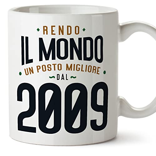 Comprar MUGFFINS BlackFriday Tazas 2009 Cumpleaños - En Italiano - Rendo il Mondo un Posto Migliore - 11 oz / 330 ml - Regalo original y divertido Rebajas 2023 | regaloscumple.com