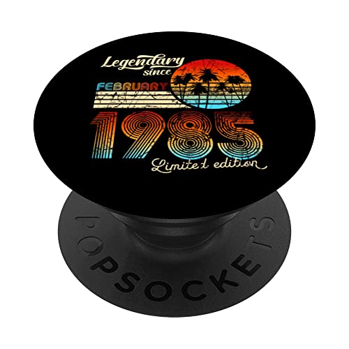 Comprar Navidad Cumpleaños Legendario Desde Febrero De 1985 Regalo. PopSockets PopGrip Intercambiable Rebajas 2024 | regaloscumple.com