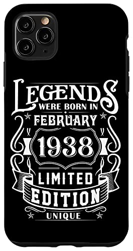 Comprar Carcasa Cumpleaños para iPhone 11 Pro Max Cumpleaños Febrero 1938 Edición Limitada Regalo February Top Precio 2024 | regaloscumple.com