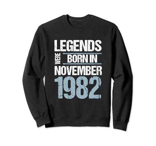 Consigue ahora Las leyendas nacieron en noviembre 1982 Cumpleaños Regalos Sudadera Rebajas 2024 | regaloscumple.com
