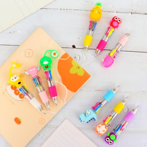 Comprar en Amazon Coicok 33 Piezas Bolígrafo Multicolor, 4 en 1 Bolígrafos Retráctiles, de Animales para Juguete Regalo Cumpleaños Invitados Niños Fiesta y Recompensas