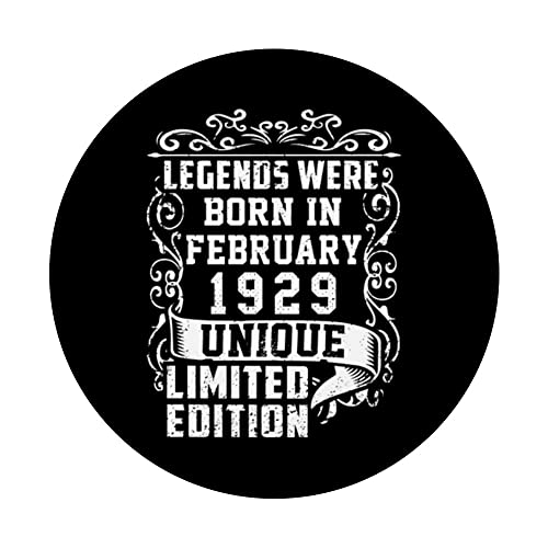 Mejores precios Cumpleaños Febrero 1929 Edición Limitada Regalo February PopSockets PopGrip Intercambiable
