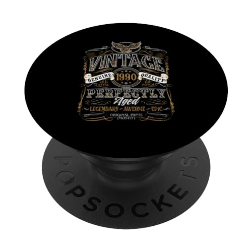 Comprar 1990 Vintage Cumpleaños Retro Edición Regalos Limitada Hombres Mujer PopSockets PopGrip Intercambiable Rebajas 2024 | regaloscumple.com