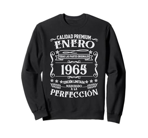 Consigue ahora 60 cumpleaños Nacido en Navidad Enero 1965 Vintage 60 años Sudadera Rebajas 2025 | regaloscumple.com