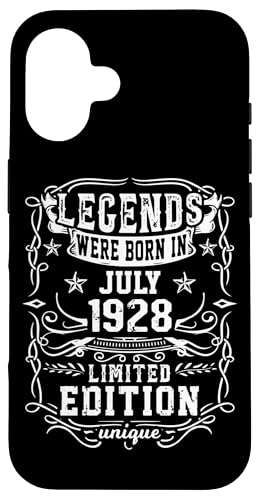 Comprar Carcasa para iPhone 16 Cumpleaños Julio 1928 Cumpleaños Edición Limitada Regalo Legend July Rebajas 2024 | regaloscumple.com