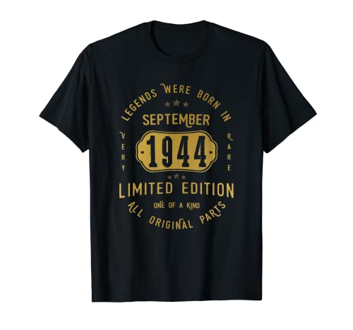 Consigue ahora Legends Were Born BlackFriday In September 1944 Cumpleaños Camiseta Top Precio 2024 | regaloscumple.com