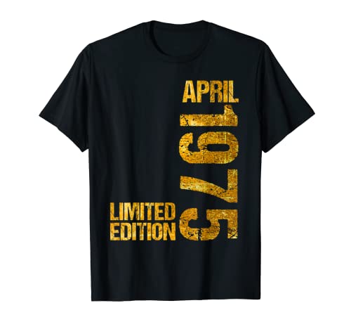 Consigue ahora Abril 1975 Hombre Mujer 48 Cumpleaños Cumpleaños Edición limitada 48 Camiseta Rebajas 2025 | regaloscumple.com