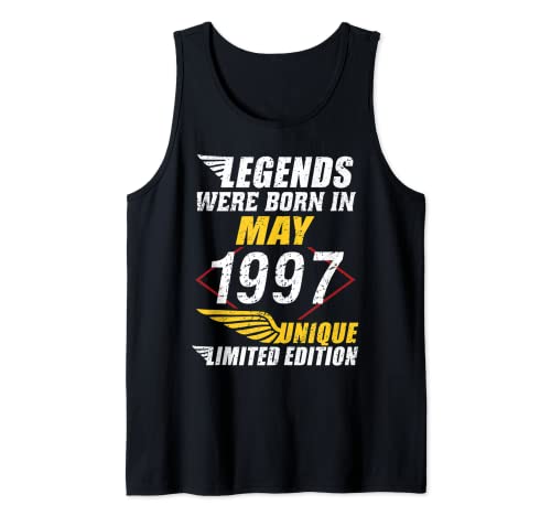 Consigue ahora Cumpleaños Mayo 1997 Edición Limitada Regalo Legend May Camiseta sin Mangas Cumpleaños Rebajas 2024 | regaloscumple.com