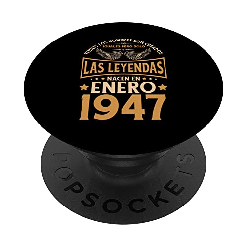 Consigue Ideas para regalar ahora Cumpleaños Hombre Regalos Las Leyendas Enero 1947 PopSockets PopGrip Intercambiable Rebajas 2025 | regaloscumple.com