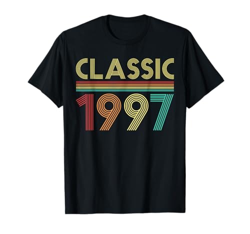 Consigue ahora 27º Cumpleaños Clásico 1997 Cumpleaños Ideas para regalar 27 años Camiseta Rebajas 2024 | regaloscumple.com