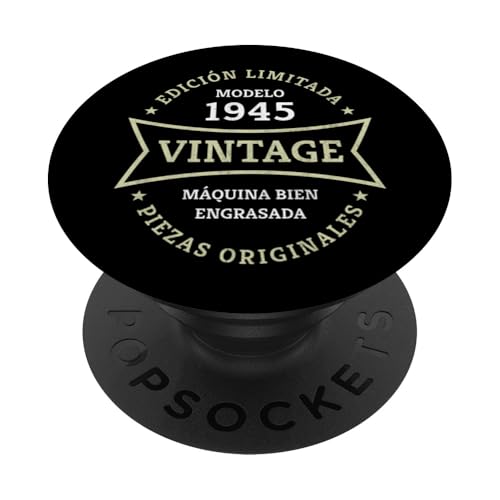 Consigue ahora 80 cumpleaños Regalo Nacido en 1945 Vintage 80 años edad Cumpleaños PopSockets PopGrip Adhesivo Ofertas 2024 | regaloscumple.com