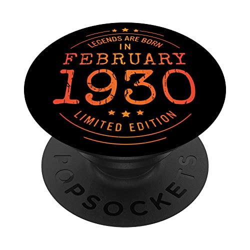Consigue ahora Cumpleaños Febrero 1930 Edición Limitada Regalo February PopSockets PopGrip Catálogo Intercambiable Ofertas 2024 | regaloscumple.com