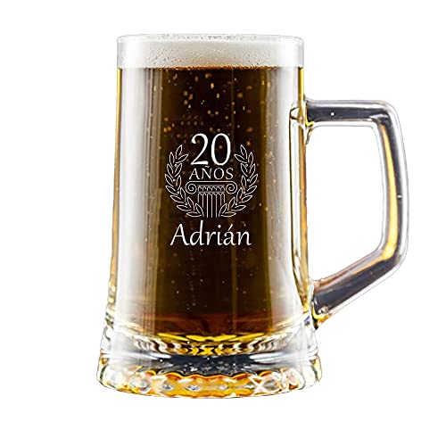 Comprar Calledelregalo Regalo Personalizable para cumpleaños: Jarra Cerveza grabada con el Nombre y la Edad Que Promoción tú Quieras Ofertas 2024 | regaloscumple.com