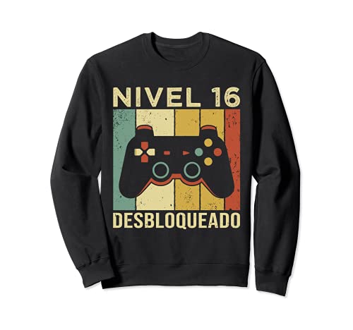 Consigue ahora Gaming BlackFriday Videojugador Mando Cumpleaño 16 Aniversario Gaming Sudadera Top Precio 2024 | regaloscumple.com