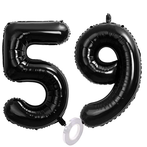 Comprar Foil Globo Número 59 Negros Globo Número 59 Negros 100cm Gigante Globos Cumpleaños Numeros 59 Negros Helio numero 59 Navidad globo cumpleaños 59 años Decoración 59 Cumpleaños para Fiestas Mujer Top Precio 2025 | regaloscumple.com