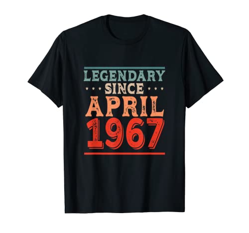Consigue ahora Legendario desde abril 1967 Nacido en la Promoción fiesta cumpleaños los años 60 Camiseta Top Precio 2025 | regaloscumple.com