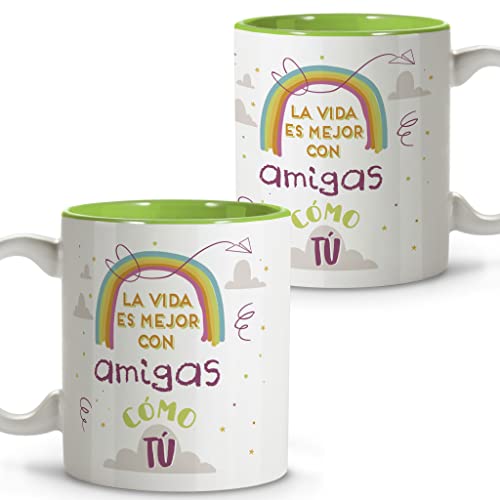 Consigue ahora LolaPix Taza Amiga. Taza Mejor Regalos Amiga. Tazas Desayuno Originales. Taza Ceramica 330 ml. Regalos con Frases. Amigo Invisible. Rebajas 2025 | regaloscumple.com