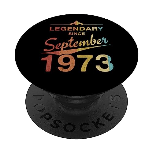 Comprar 50 cumpleaños Nacido en septiembre 1973 Cumpleaños Vintage 50 años PopSockets PopGrip Intercambiable Ofertas 2025 | regaloscumple.com
