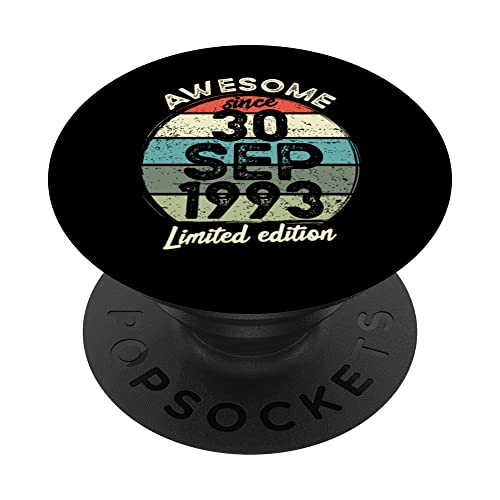 Consigue ahora Camiseta cumpleaños 30 años 30 Navidad septiembre 1993 30 cumpleaños PopSockets PopGrip Intercambiable Ofertas 2025 | regaloscumple.com